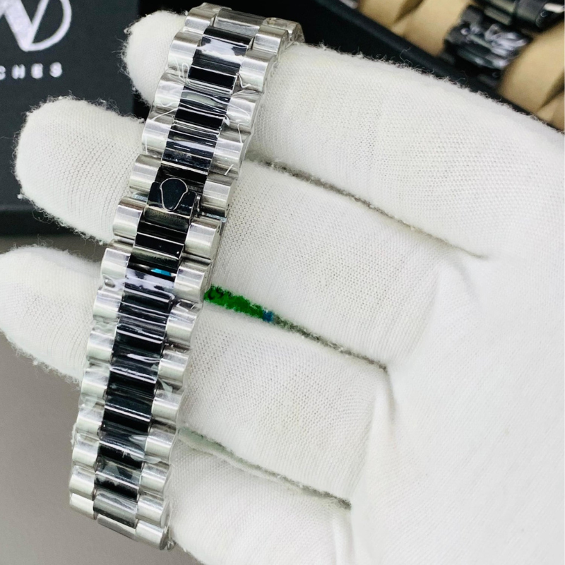 Rolex Watch – black two tone with Arabic  Dial