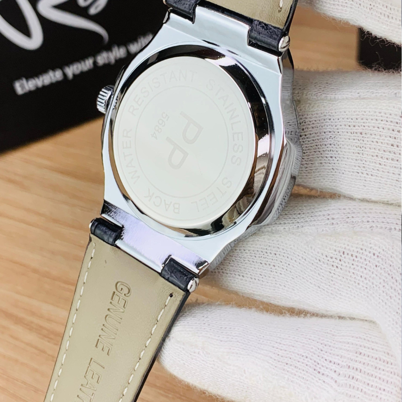 Patek Strap Watch – Blue with white Dial