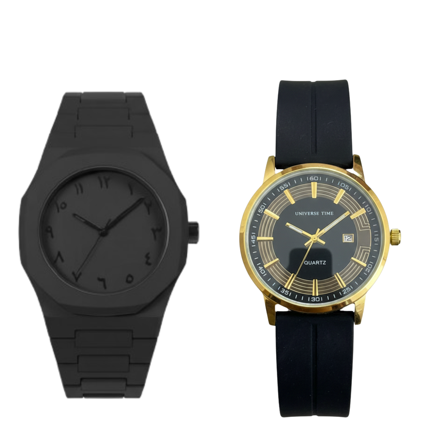 Universe TM Black With Golden Case + Black Aura – Luxury Combo Deal