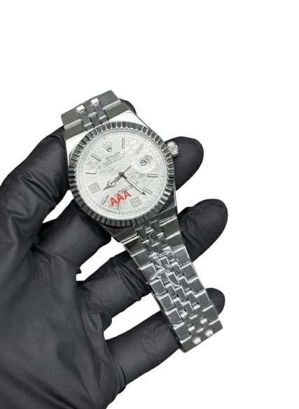 Rolex Watch 2025 Edition - Silver With White Dial