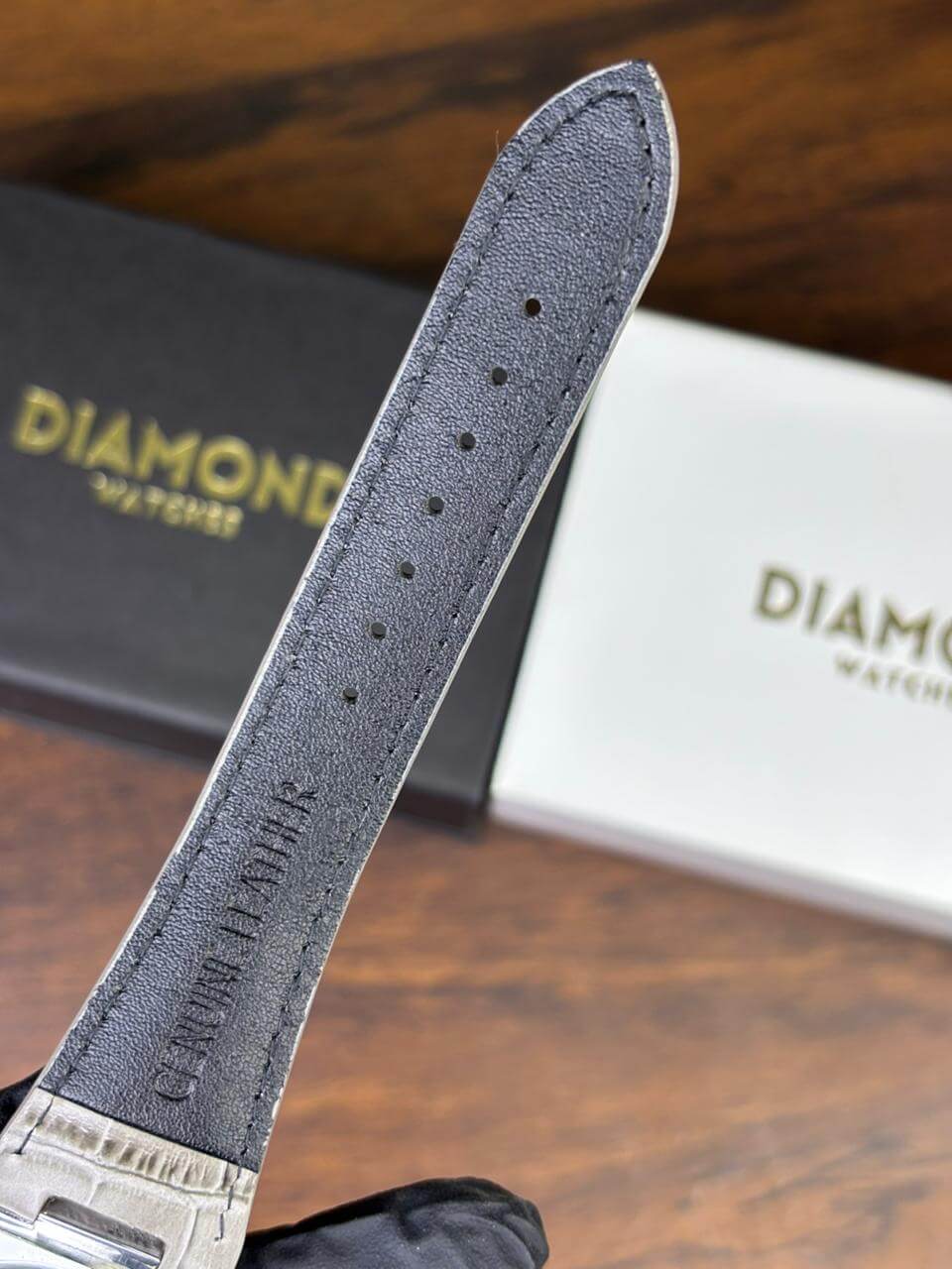 Patek Strap Watch – Grey with Grey Dial