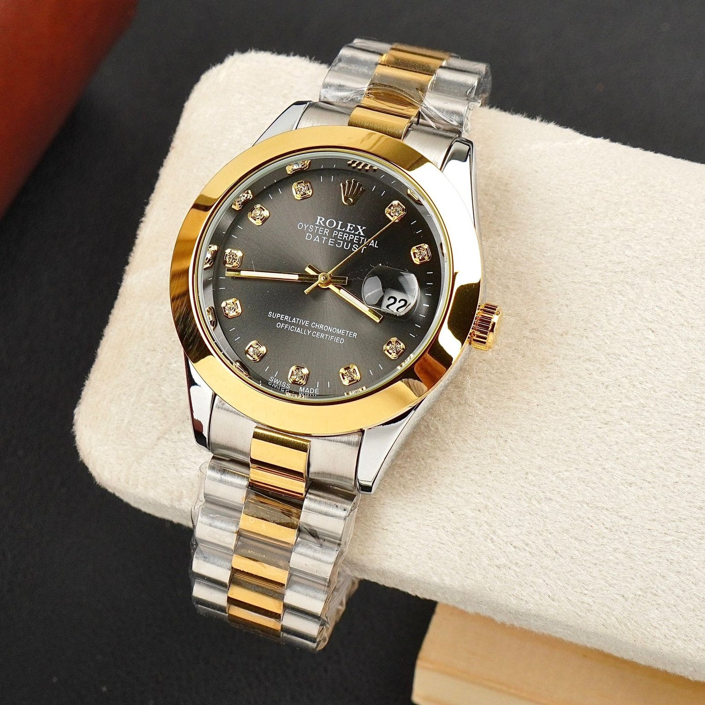 Rolex Watch – Two-Tone black Dial