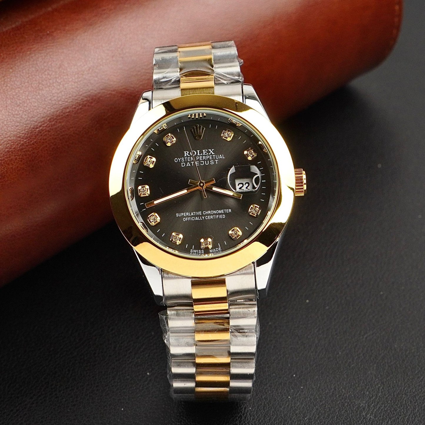 Rolex Watch – Two-Tone black Dial
