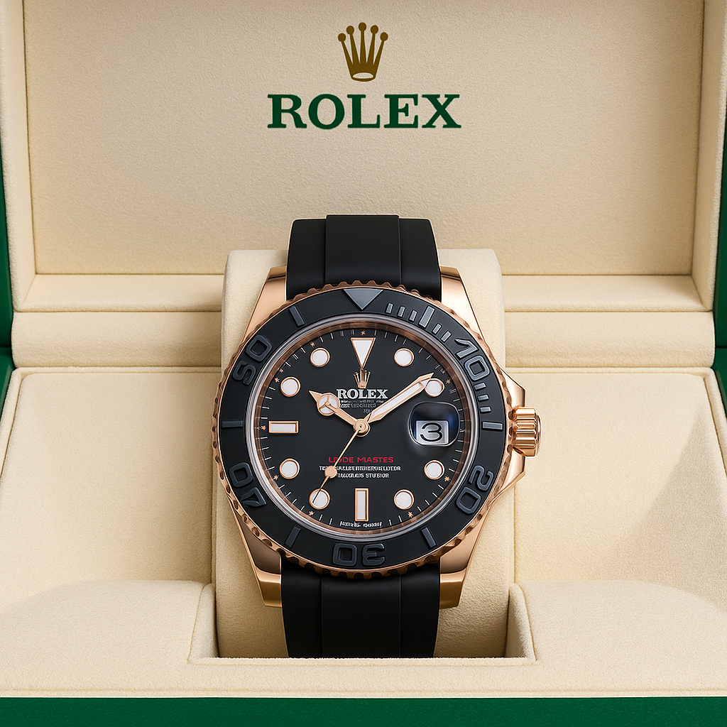 Rolex Submariner Silicon Strap – Black & Silver Dial