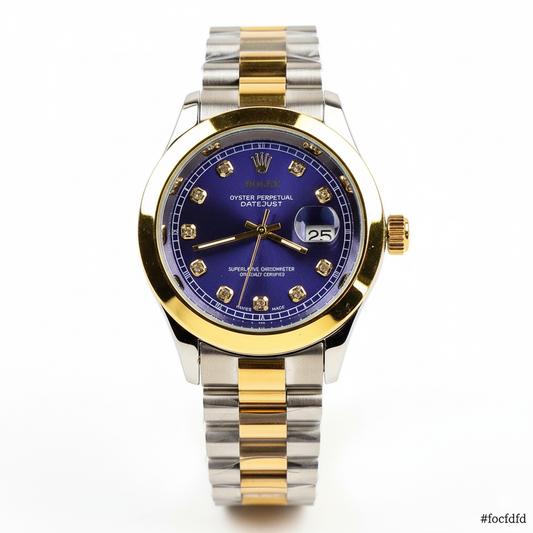 Rolex Watch – Two-Tone blue Dial