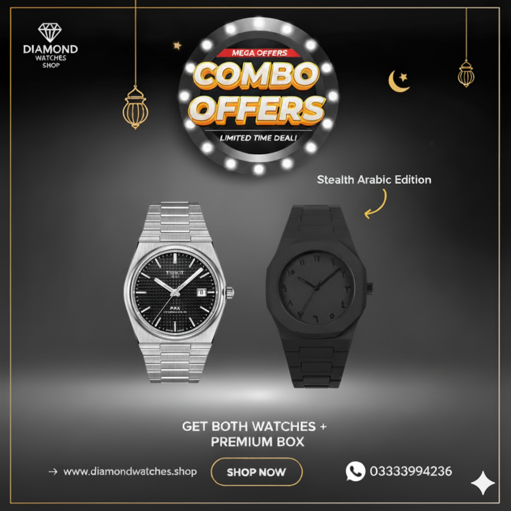 Tissot PRX +  Black Aura – Luxury Combo Deal