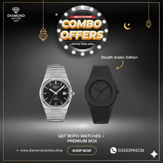 Tissot PRX +  Black Aura – Luxury Combo Deal