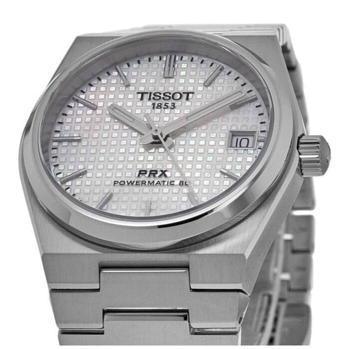 Tissot PRX Luxury Watch – Silver with White Dial