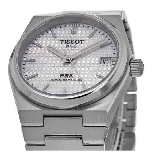 Tissot PRX Luxury Watch – Silver with White Dial