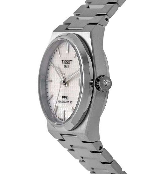 Tissot PRX Luxury Watch – Silver with White Dial
