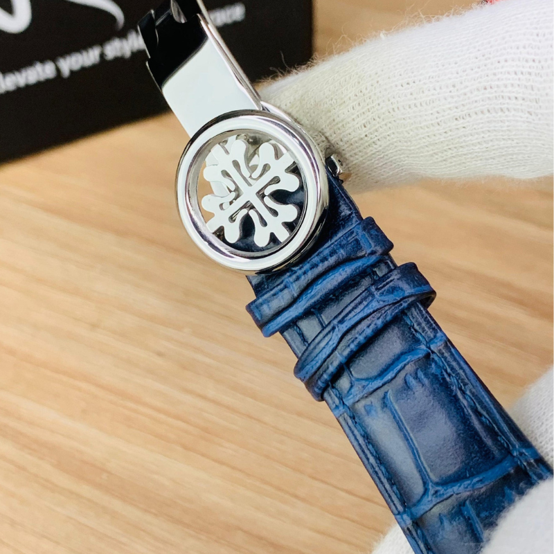 Patek Strap Watch – Blue with Blue Dial