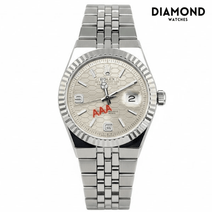 Rolex Watch 2025 Edition - Silver With Black Dial