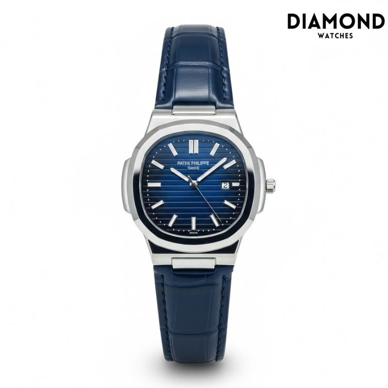Patek Strap Watch – Blue with Blue Dial
