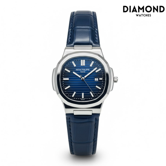 Patek Strap Watch – Blue with Blue Dial