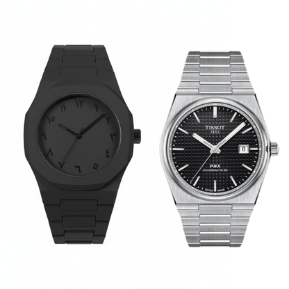 Tissot PRX +  Black Aura – Luxury Combo Deal