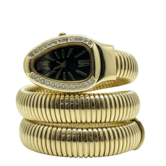 Cobra Curve Ladies Watch – Gold & Black