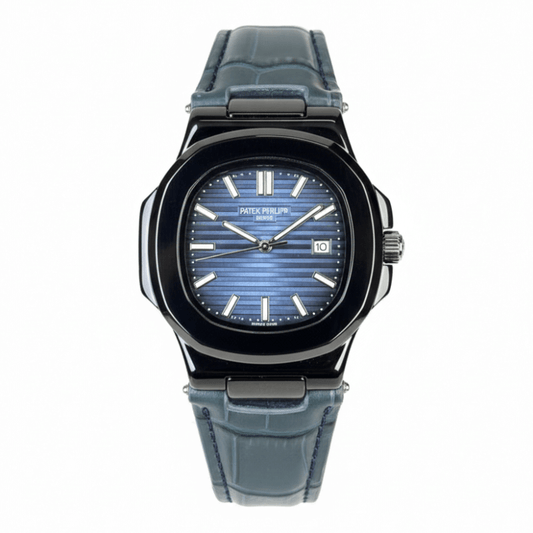 Patek Strap Watch – Blue with Blue Dial