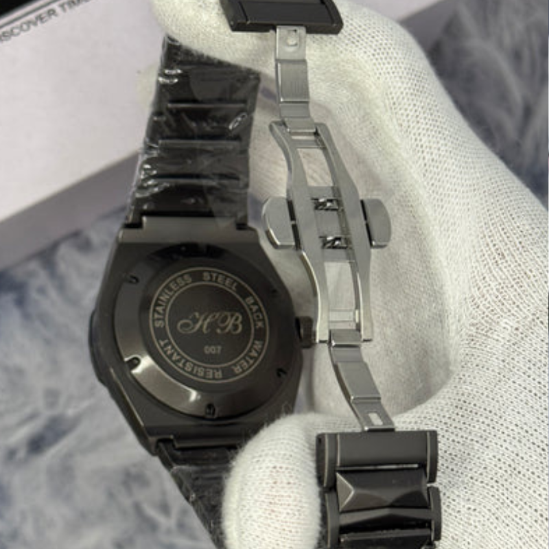 Hublot Watch Diamond Cut – Skeleton full Black Dial