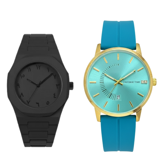 Universe TM Blue With Blue Dial  + Black Aura – Luxury Combo Deal