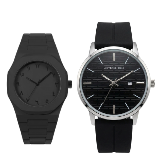Universe TM Black With Black Dial + Black Aura – Luxury Combo Deal