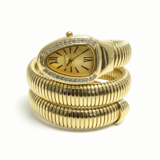 Cobra Curve Ladies Watch – Gold & Gold