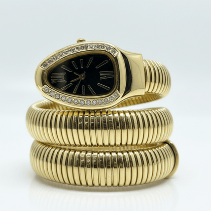 Cobra Curve Ladies Watch – Gold & Black