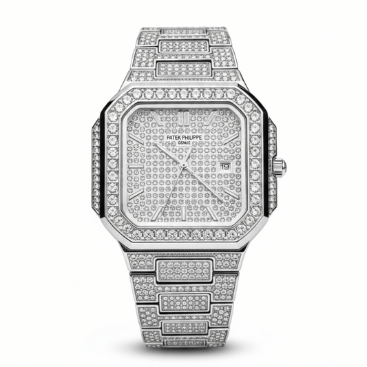 Patek Philippe Luxury Watch – Ful White Stone