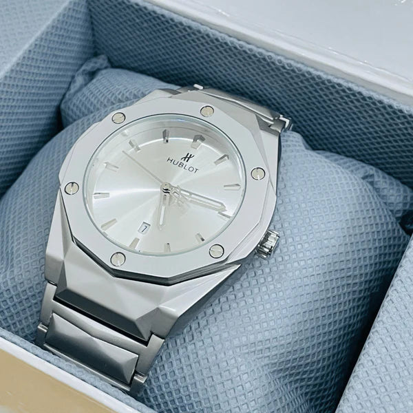 HB Watch – Premium Chain – Silver Dial