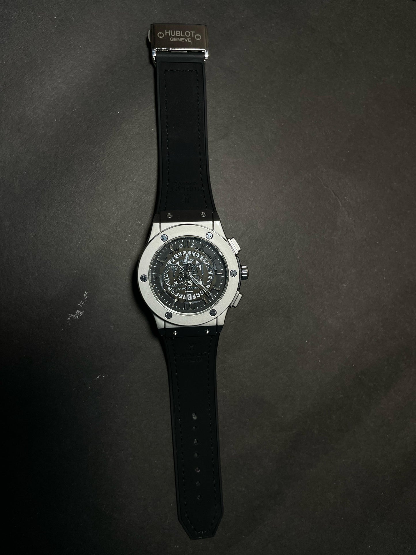 HB Leather premium black strap