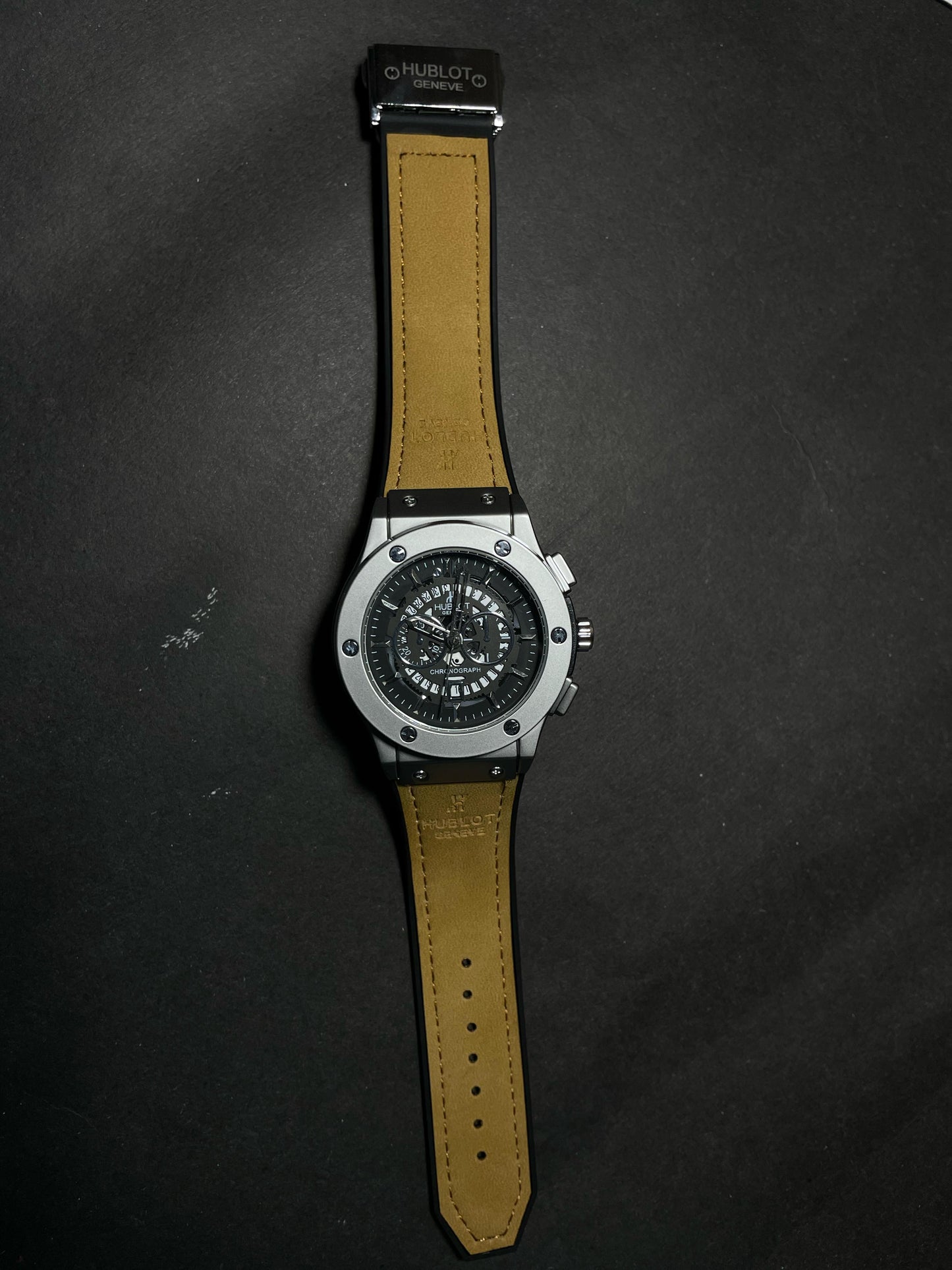 HB Leather premium black strap