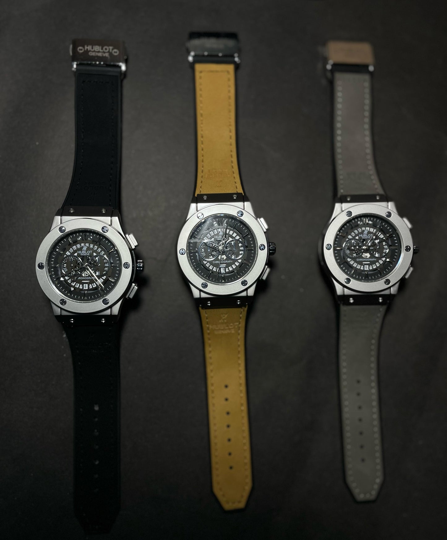 HB Leather premium black strap