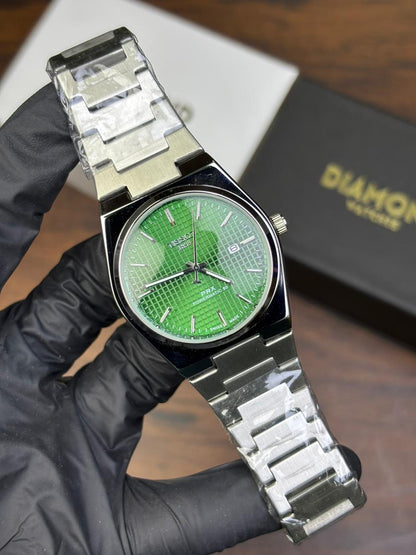 Tissot PRX Luxury Watch – Silver with Green Dial