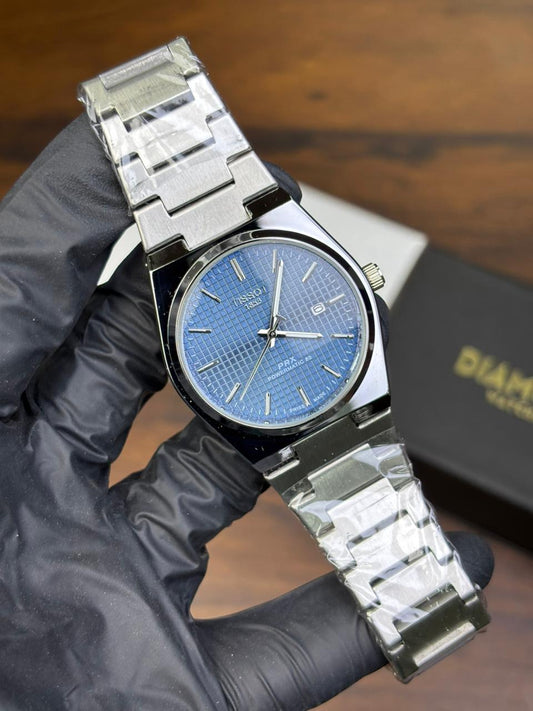 Tissot PRX Luxury Watch – Silver with Black Dial