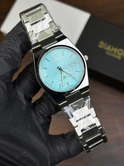 Tissot PRX Luxury Watch – Silver with Tiffany Dial