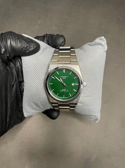 Tissot PRX Luxury Watch – Silver with Black Dial