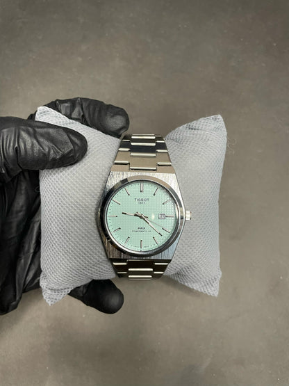 Tissot PRX Luxury Watch – Silver with Black Dial