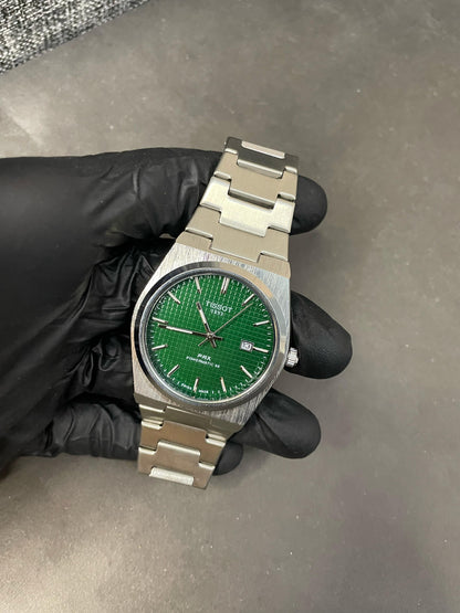 Tissot PRX Luxury Watch – Silver with Black Dial