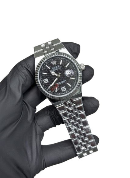Rolex Watch 2025 Edition - Silver With Black Dial