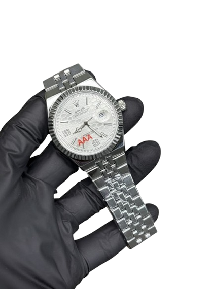 Rolex Watch 2025 Edition - Silver With White Dial