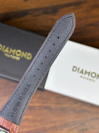 Patek Strap Watch – Brown with Brown Dial