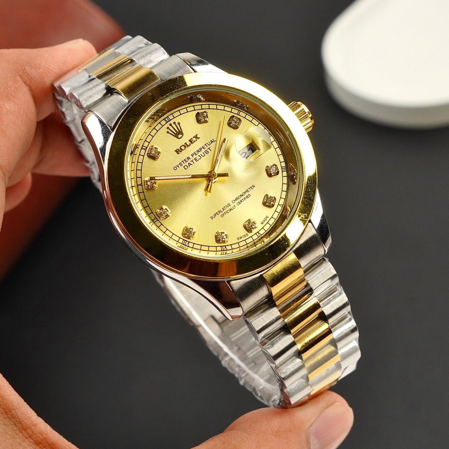 Rolex Watch – Two-Tone gold Dial