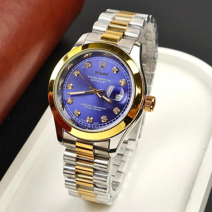 Rolex Watch – Two-Tone blue Dial