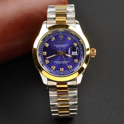 Rolex Watch – Two-Tone blue Dial