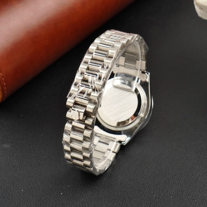 Rolex Watch – silver with white Dial